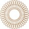 Ekena Millwork Cornelius Wood Fretwork Pierced Ceiling Medallion, Alder, 28"OD x 10 3/8"ID x 1/4"T CMWP28X0250CRAL - alternate 3